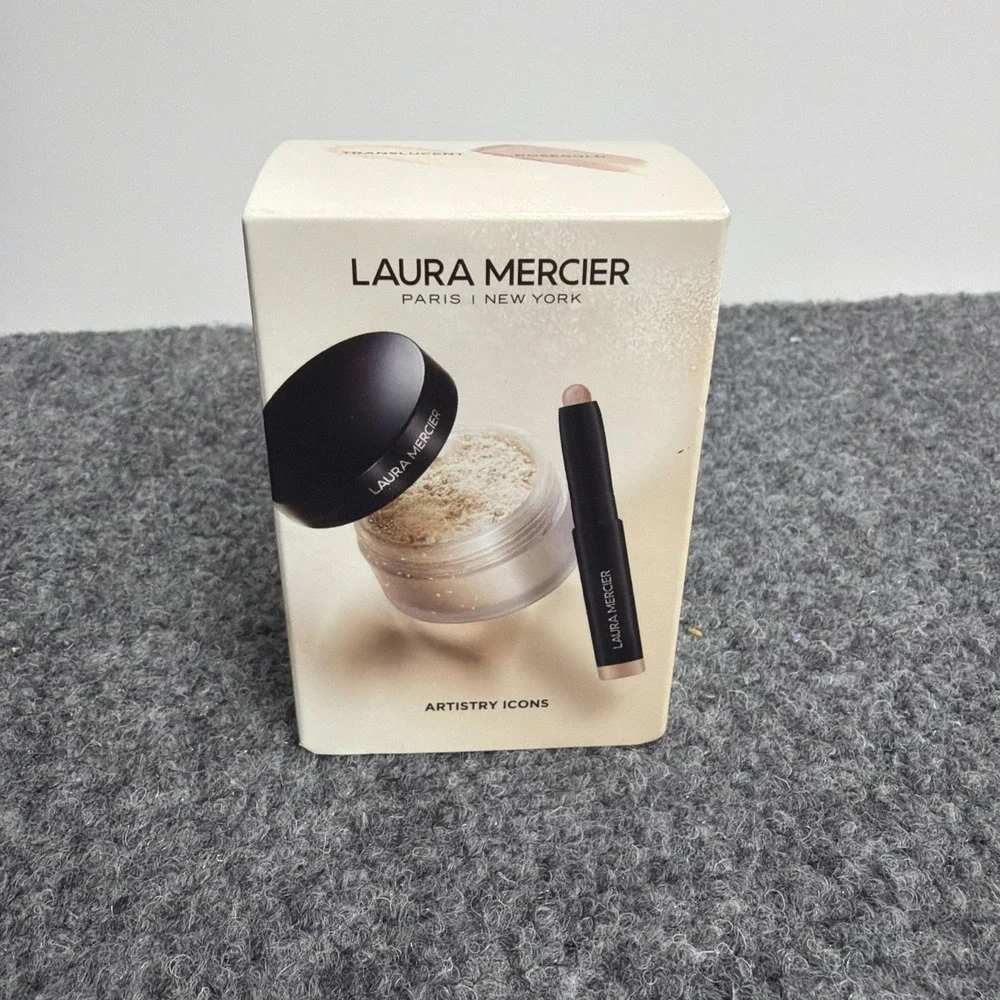LAURA MERCIER ARTISTRY ICONS●TRANSLUCENT LOOSE SETTING POWDER + STICK EYE MINI